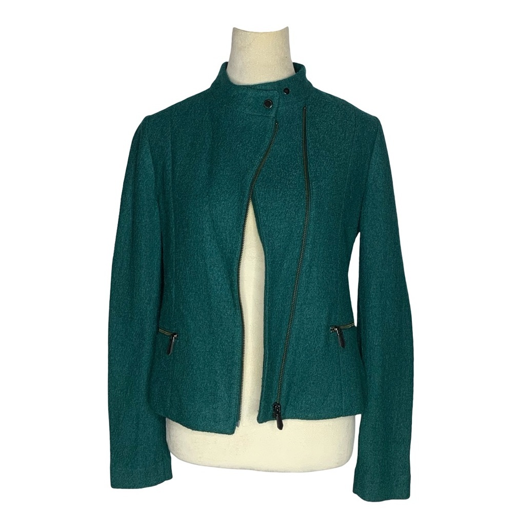 Talbots Wool Blend Green Jacket - Picture 2 of 6